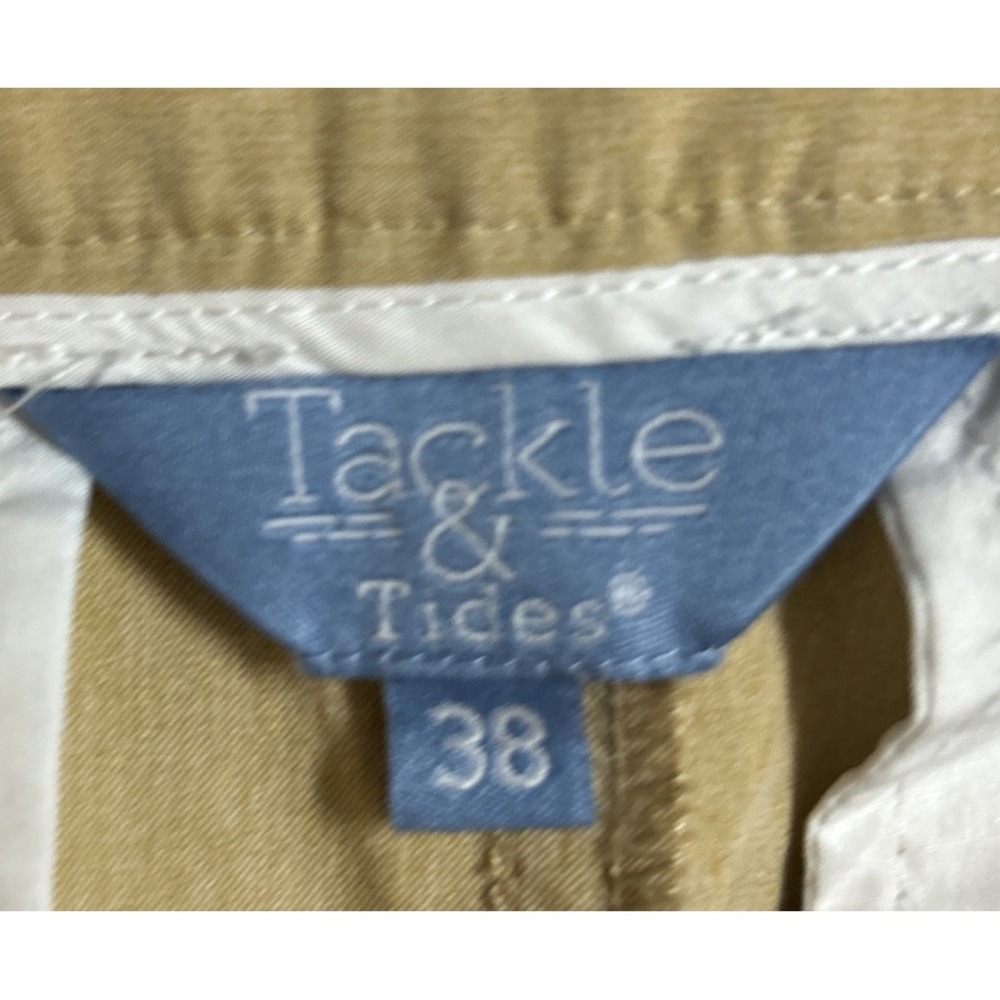 Tackle And Tides Fishing Shorts Khaki Color Size 38 - Picture 3 of 3